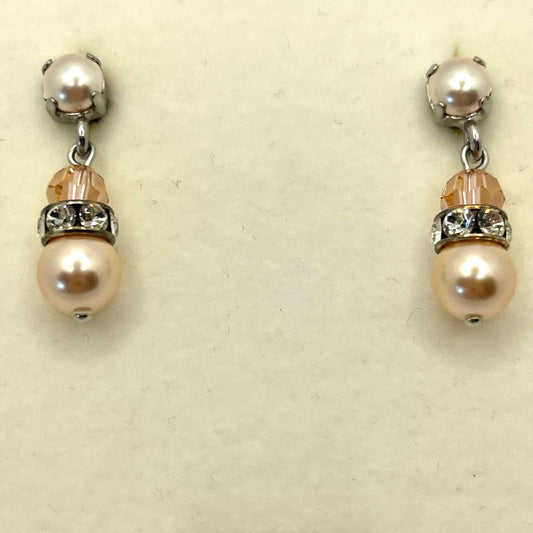 30630 Vintage Swarovski Kristallen Ohrhanger 27mm