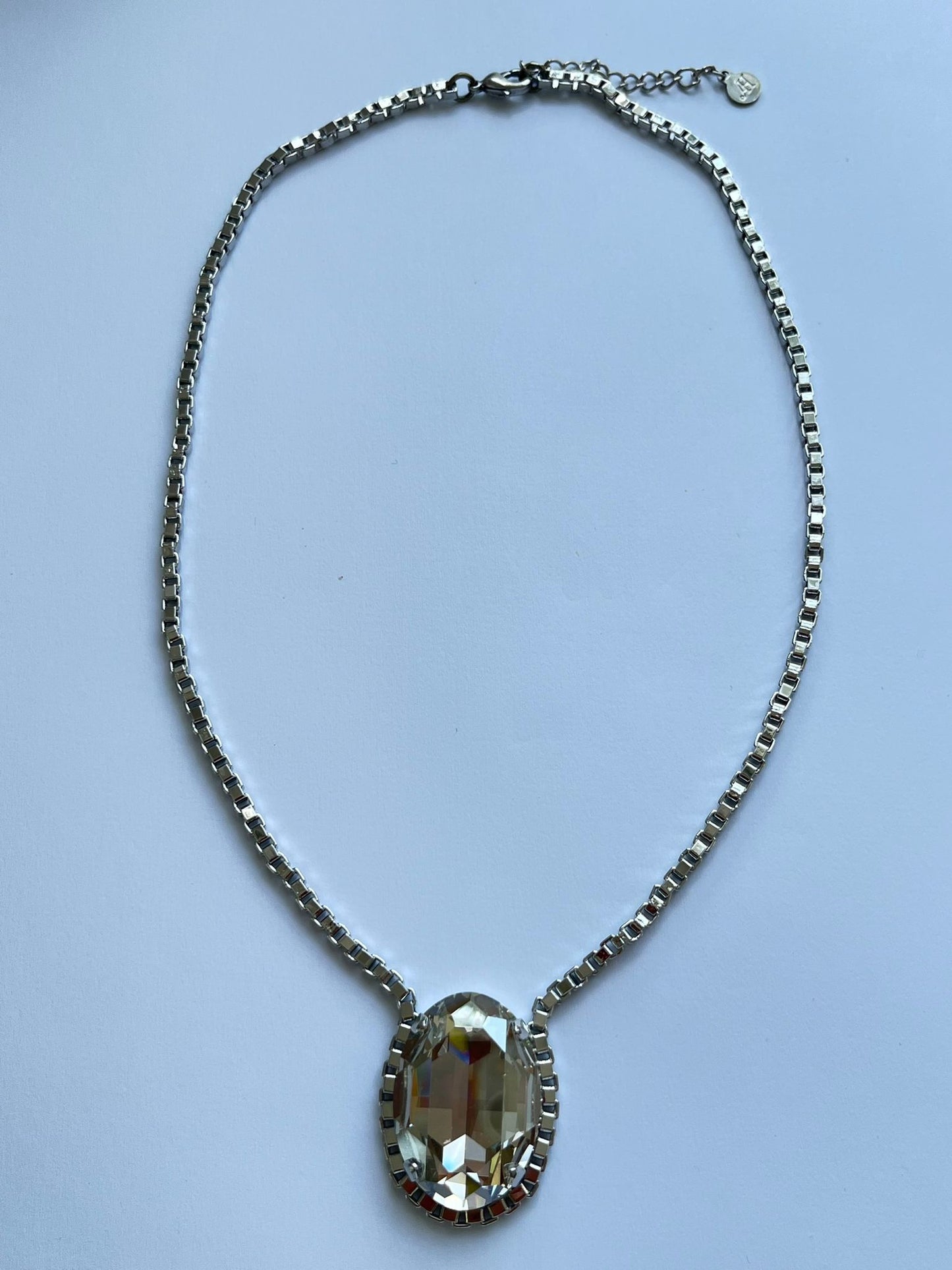 6104 Vintage Swarovski Kristallen Wiegenhalskette Crystal 45cm