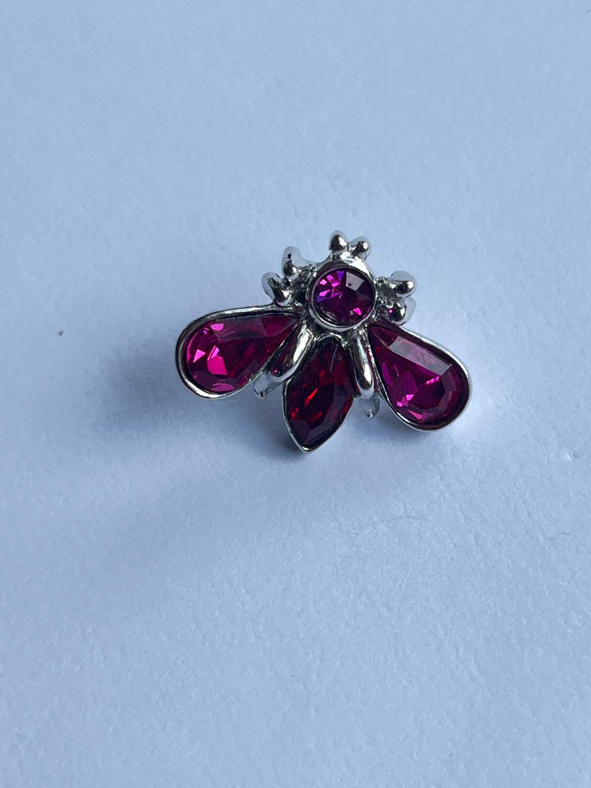 8610 Vintage Swarovski Kristallen Brosche 21mm