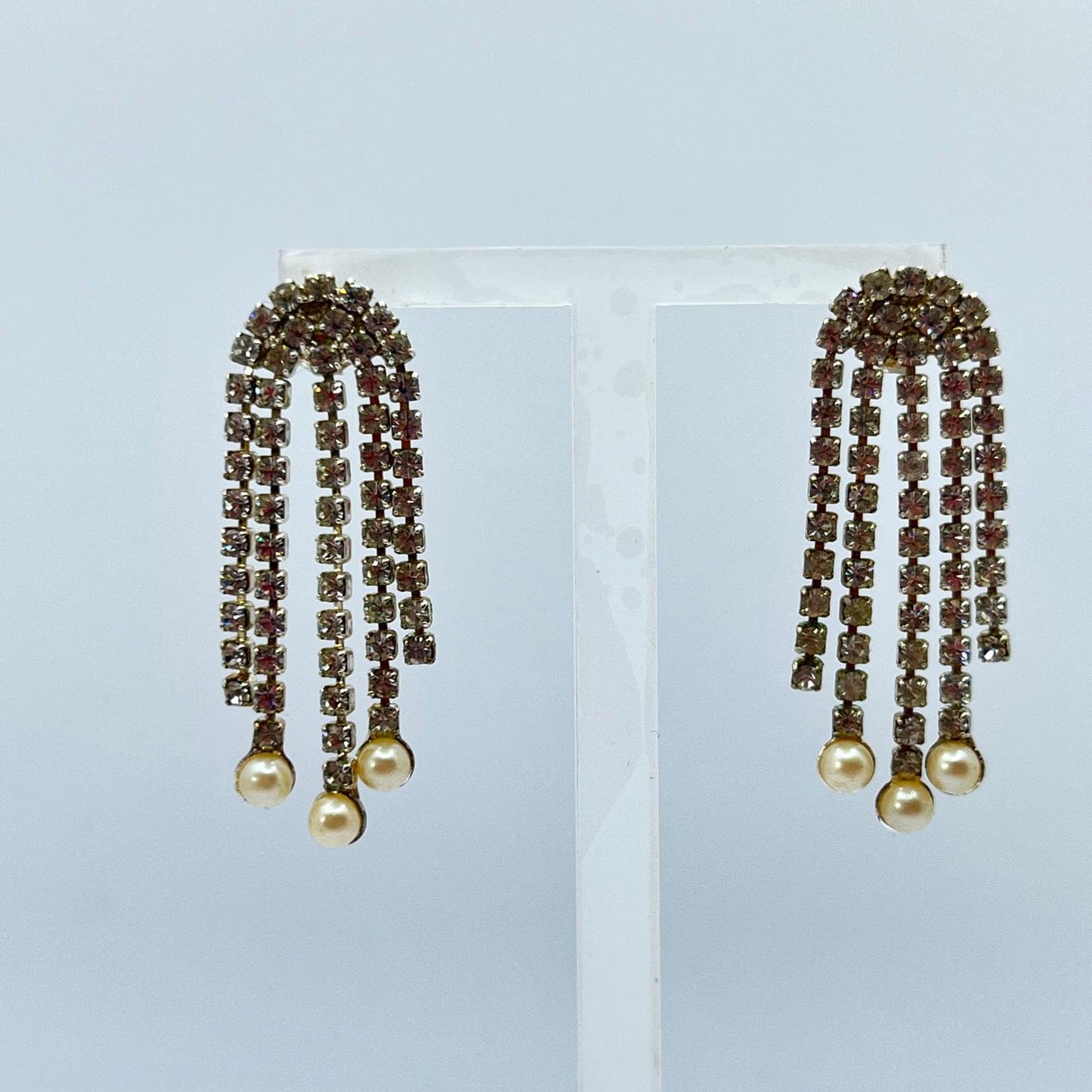 30796 Vintage Swarovski Kristallen Ohrstecker 35mm
