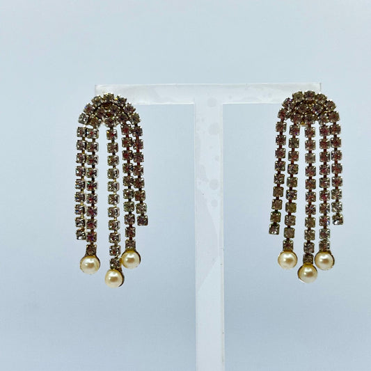 30796 Vintage Swarovski Kristallen Ohrstecker 35mm