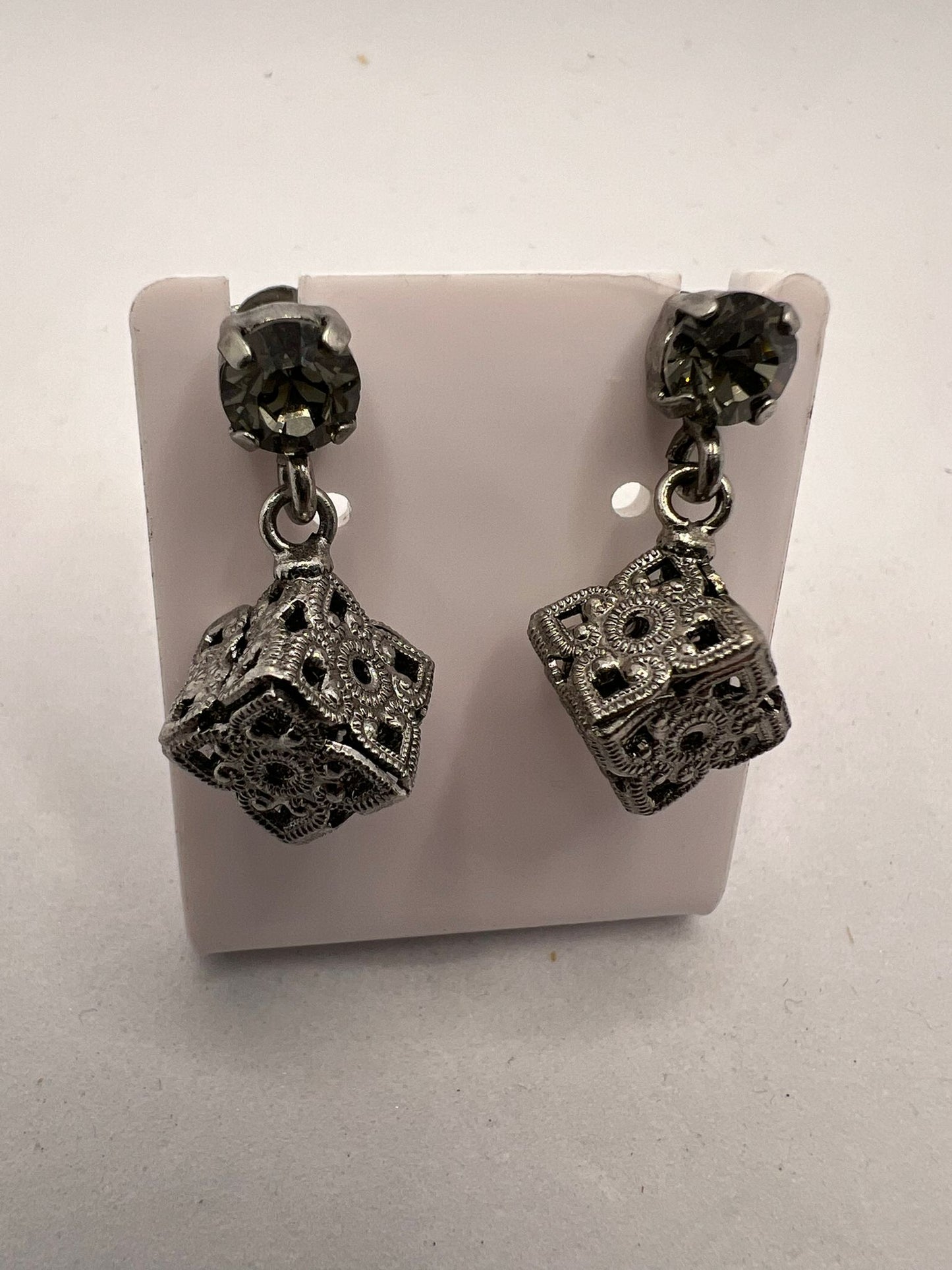 30601 Vintage Swarovski Kristallen Ohrhanger 8mm