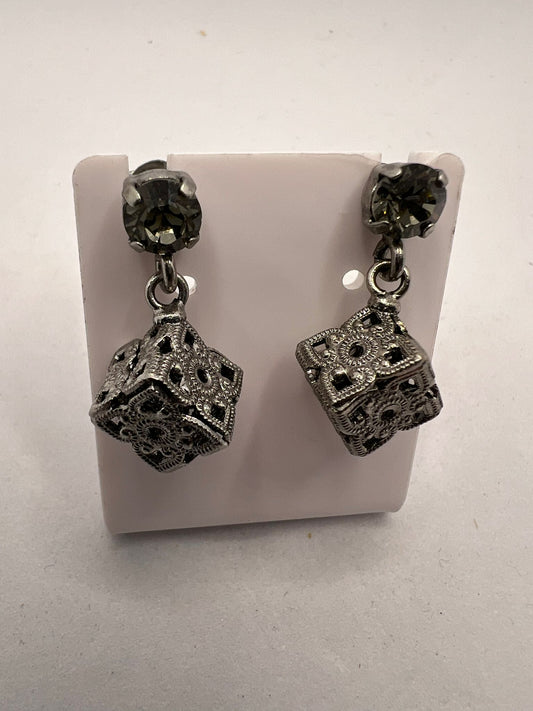 30601 Vintage Swarovski Kristallen Ohrhanger 8mm