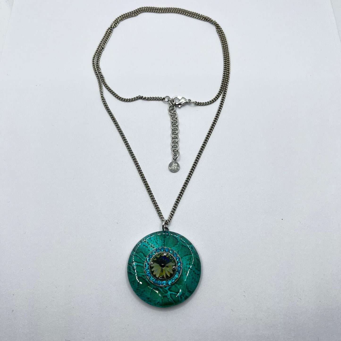 6505 Vintage Swarovski Kristallen Halskette mit karabinerverschluss 67cm