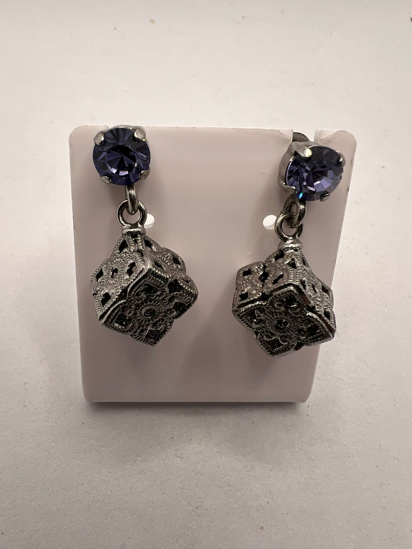 30599 Vintage Swarovski Kristallen Ohrhanger 8mm