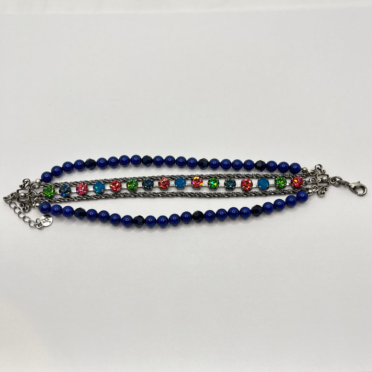 7019 Vintage Swarovski Kristallen Armband 19cm