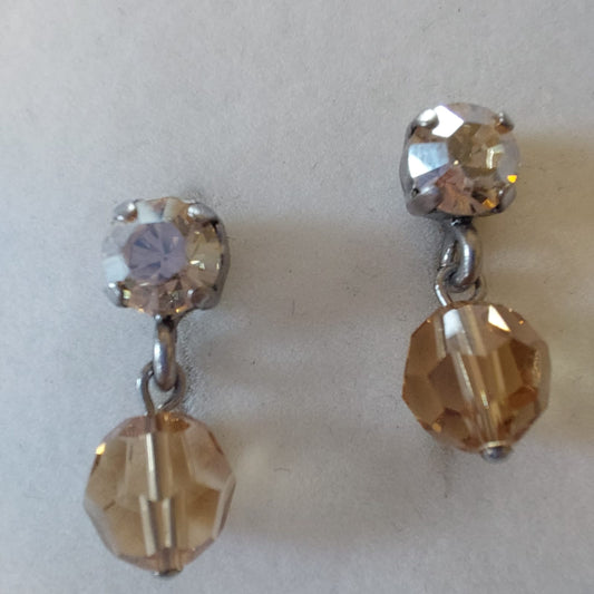 3775 Vintage Earring mit Swarovski Crystals