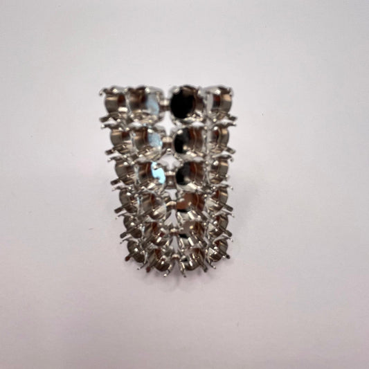 2520 Vintage leerer Schalhalter zum Befüllen mit Swarovski Kristallen 45mm