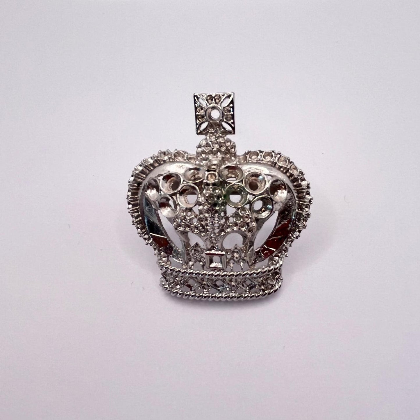 2519 Vintage leerer Schalhalter zum Befüllen mit Swarovski Kristallen 65mm