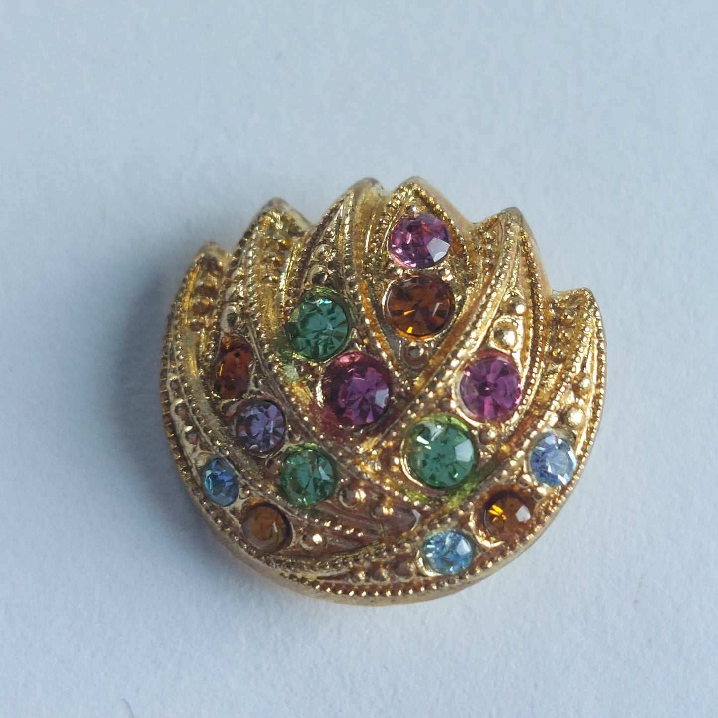 4052 Knopfe mit Swarovski Kristallen 15mm