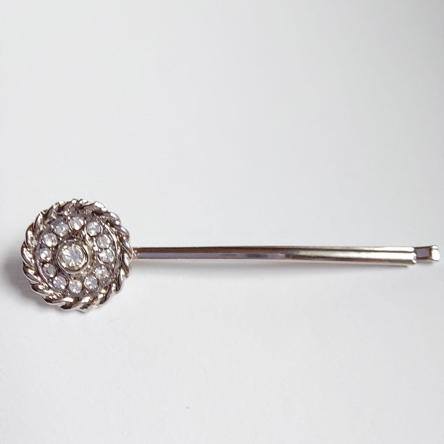 5032 Vintage Haarnadel mit Swarovski Kristallen 48mm