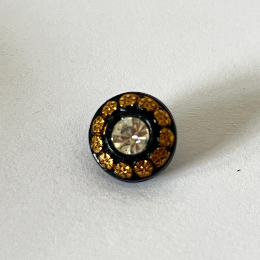 49074 Vintage Swarovski Kristallen Knopf 13mm