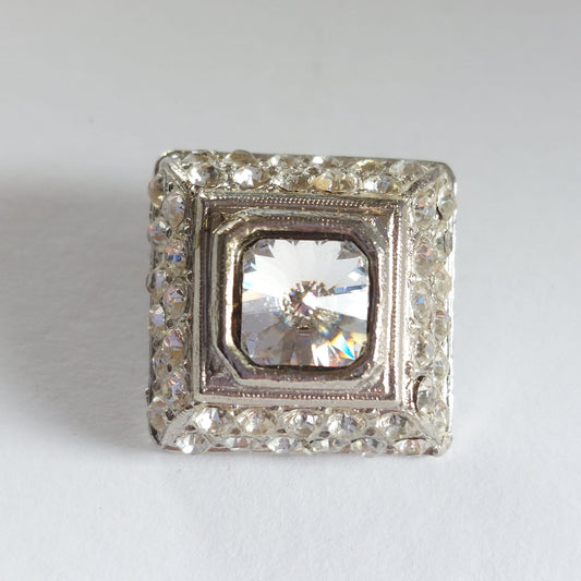 4139 Knopfe mit Swarovski Kristallen 20mm