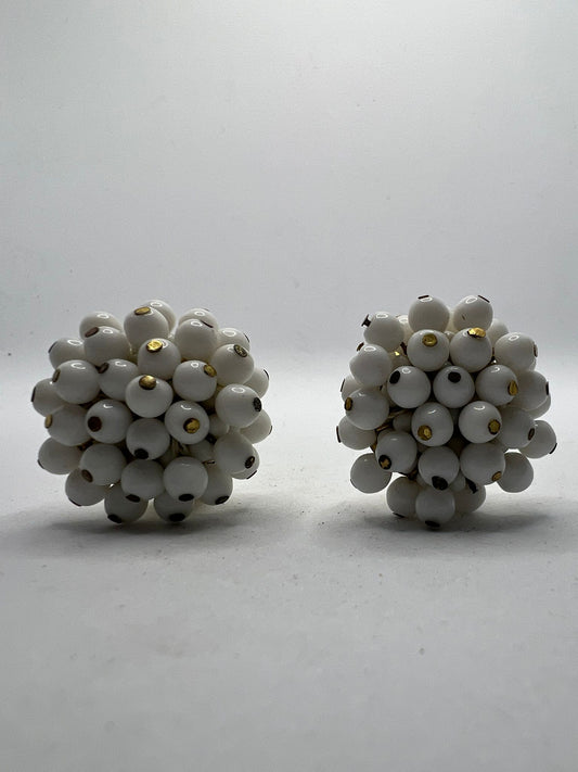 30507 Vintage Perlen Ohrclip 30mm