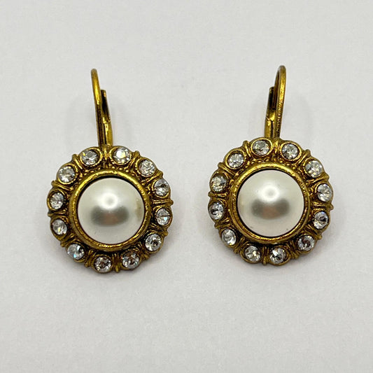30670 Vintage Swarovski Kristallen Ohrhanger 14mm