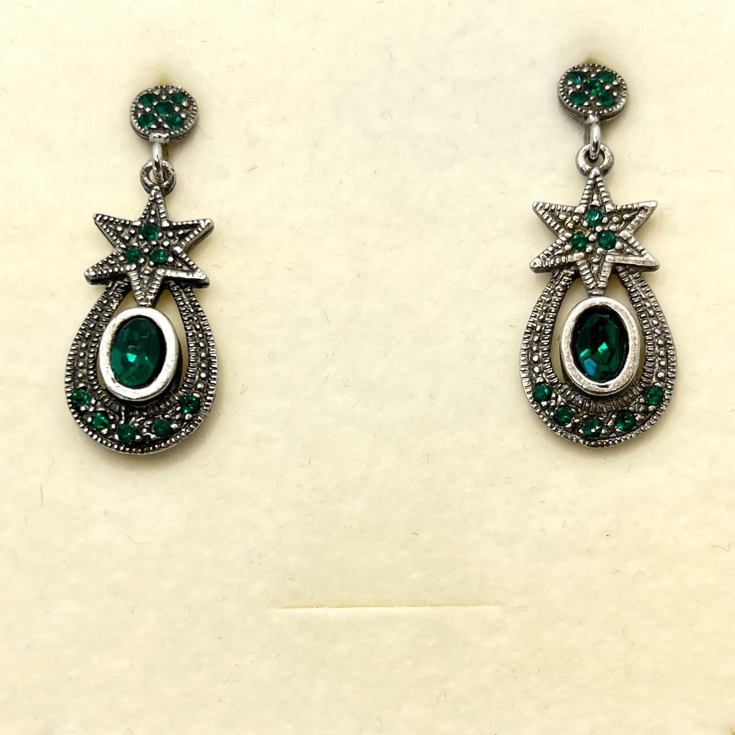 30635 Vintage Swarovski Kristallen Ohrhanger 27mm