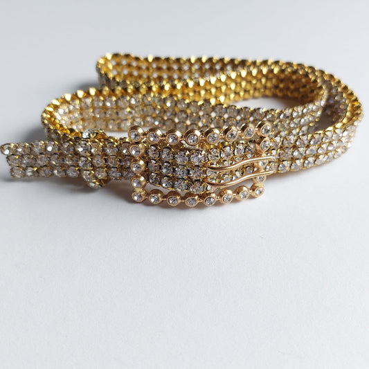 2096 Gürtel Swarovski-Steinen Besetzter 88x1.5cm