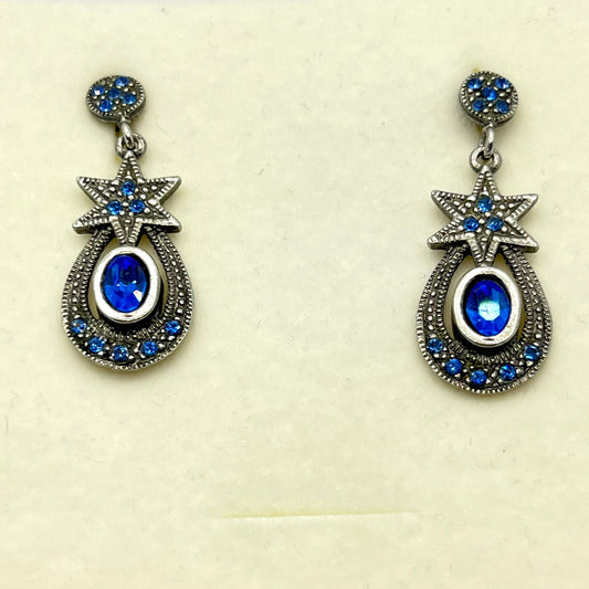 30641 Vintage Swarovski Kristallen Ohrhanger 34mm