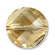 Swarovski® Twist Bead Golden Shadow 14mm