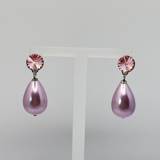 30726 Vintage Swarovski Kristallen Ohrstecker 30mm