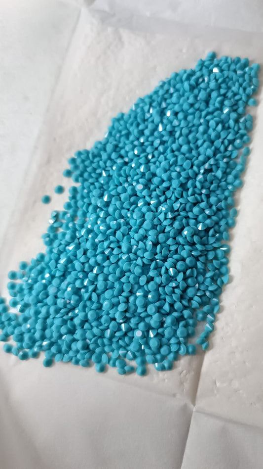 Swarovski® Chaton Vintage Turquoise Unfoiled PP24