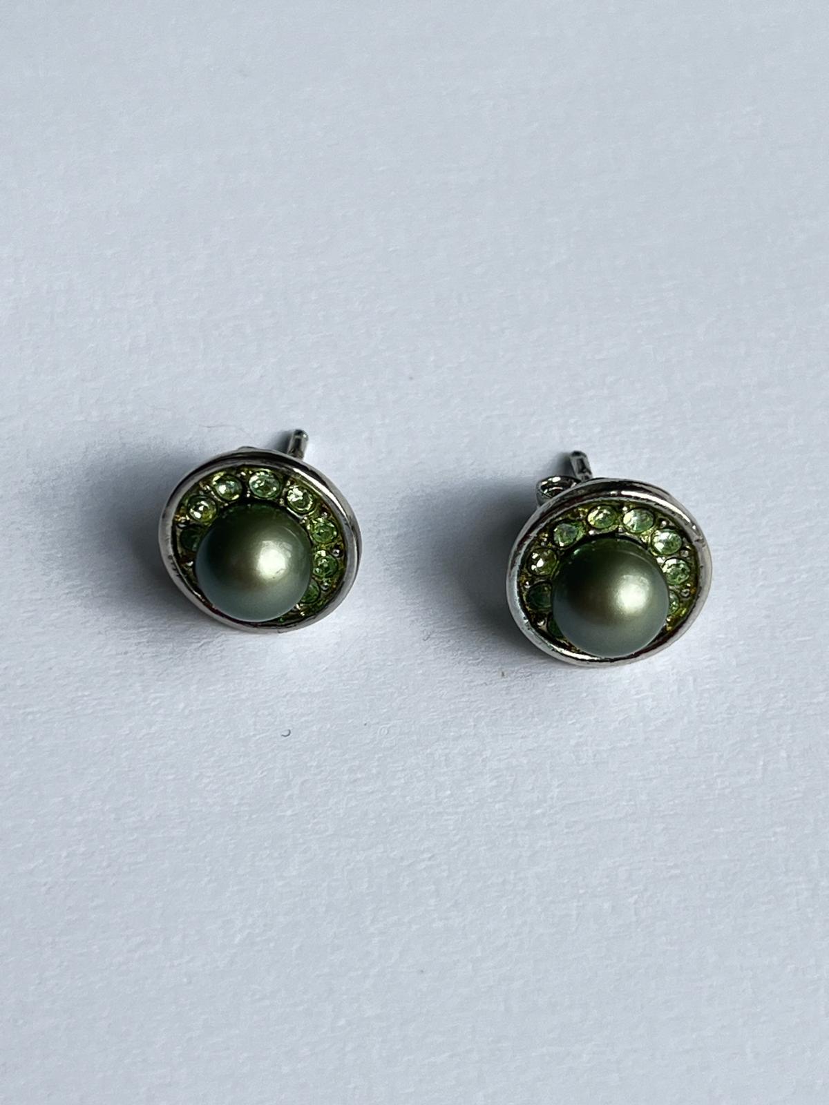 3095 Vintage Swarovski Kristallen Ohrhänger 10mm