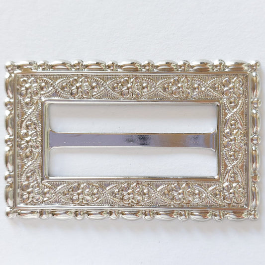 2067 Silberne Gürtelschnalle 55x35mm