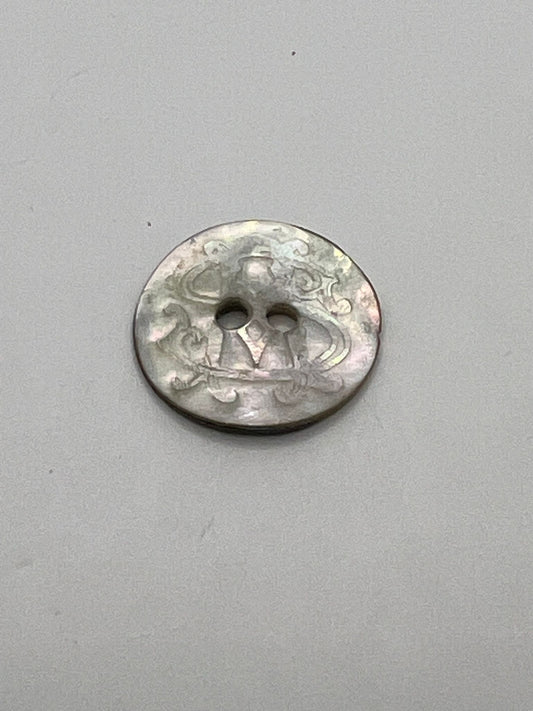 4792 Vintage Perlmutt Knopf 19mm