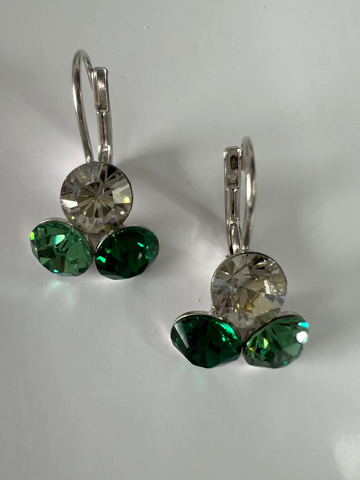 30392 Vintage Swarovski Kristallen Ohrhänger 10mm