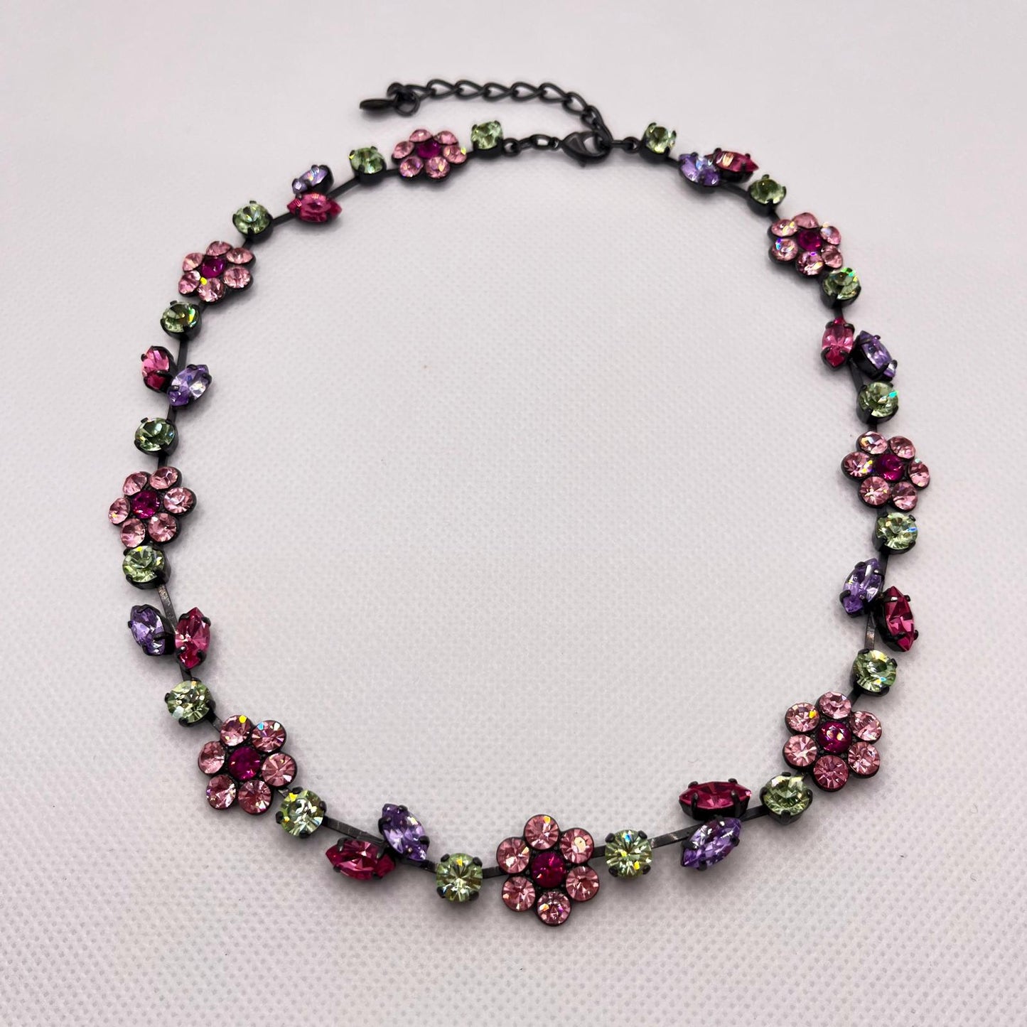 6261 Vintage Swarovski Kristallen Halsketten 39cm