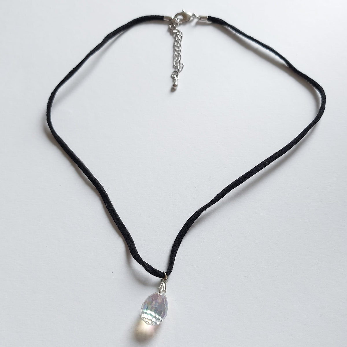 6050 Vintage Swarovski Oval Disco Pendant Halskette 38cm
