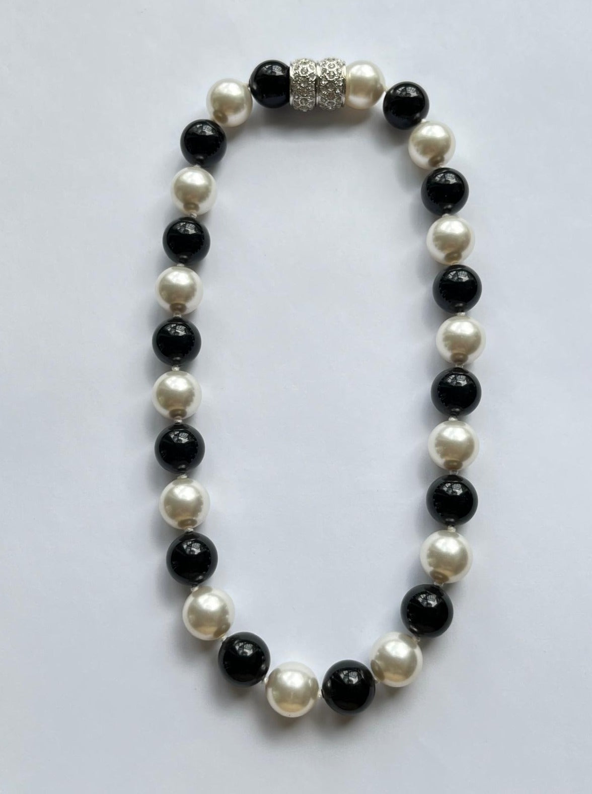 6057 Vintage Swarovski Kristallen Perlenkette 44cm