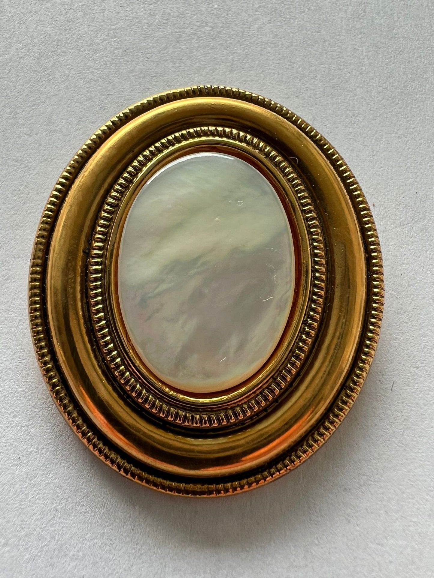 2285 Vintage Perlmutt Schalhalter 45mm