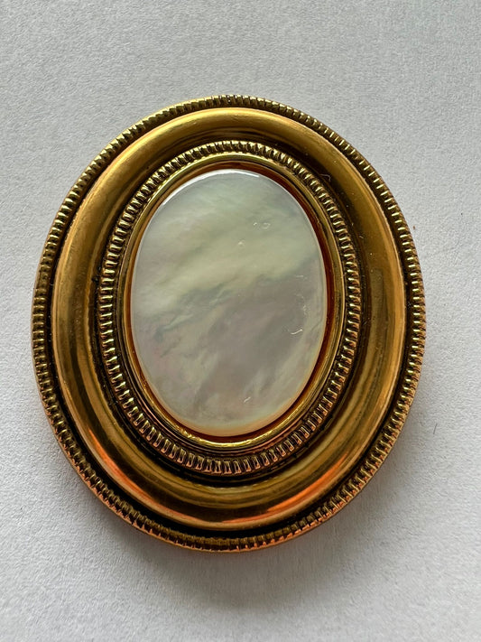 2285 Vintage Perlmutt Schalhalter 45mm