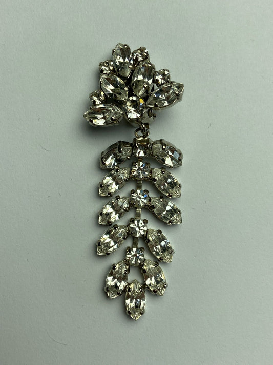 30458 Vintage Swarovski Kristallen Ohrclip 71mm