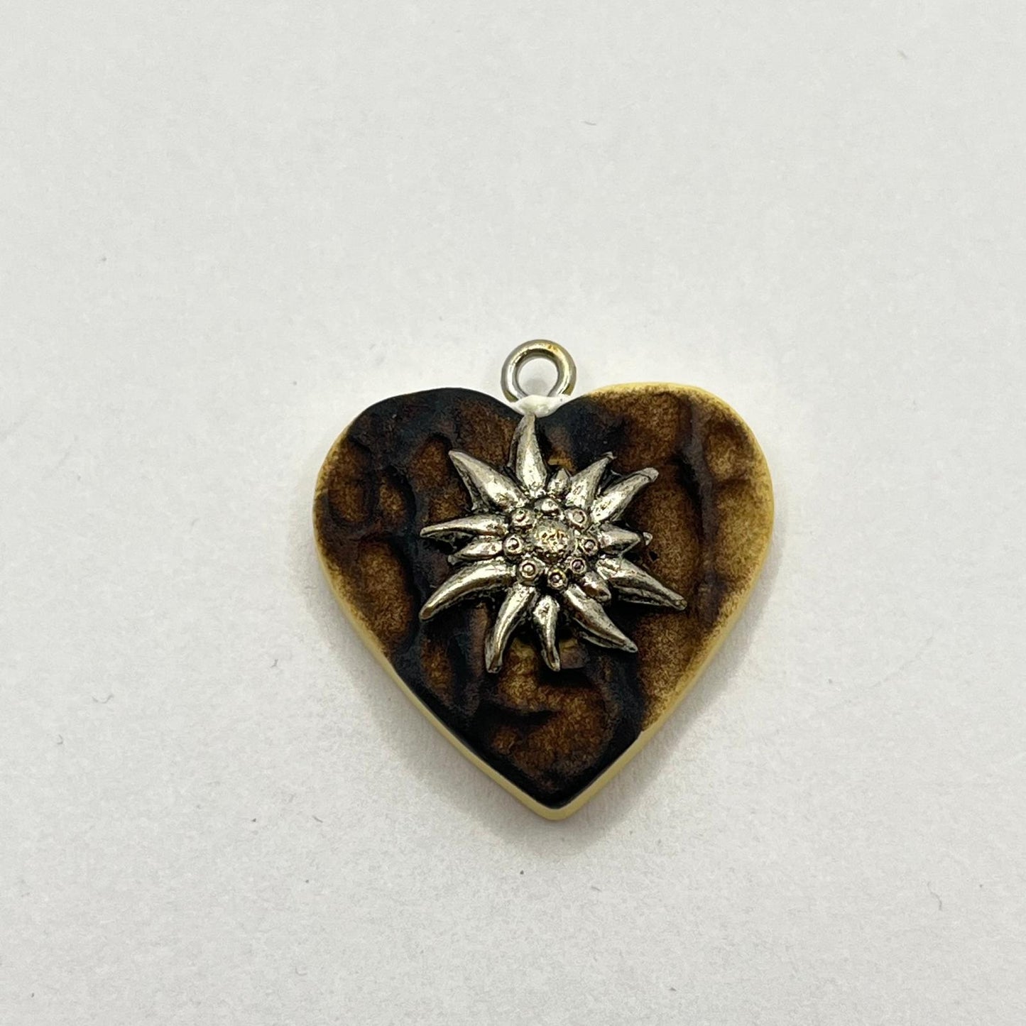 1150 Vintage Trachtenschmuck Kettenanhänger Edelweiß 21mm