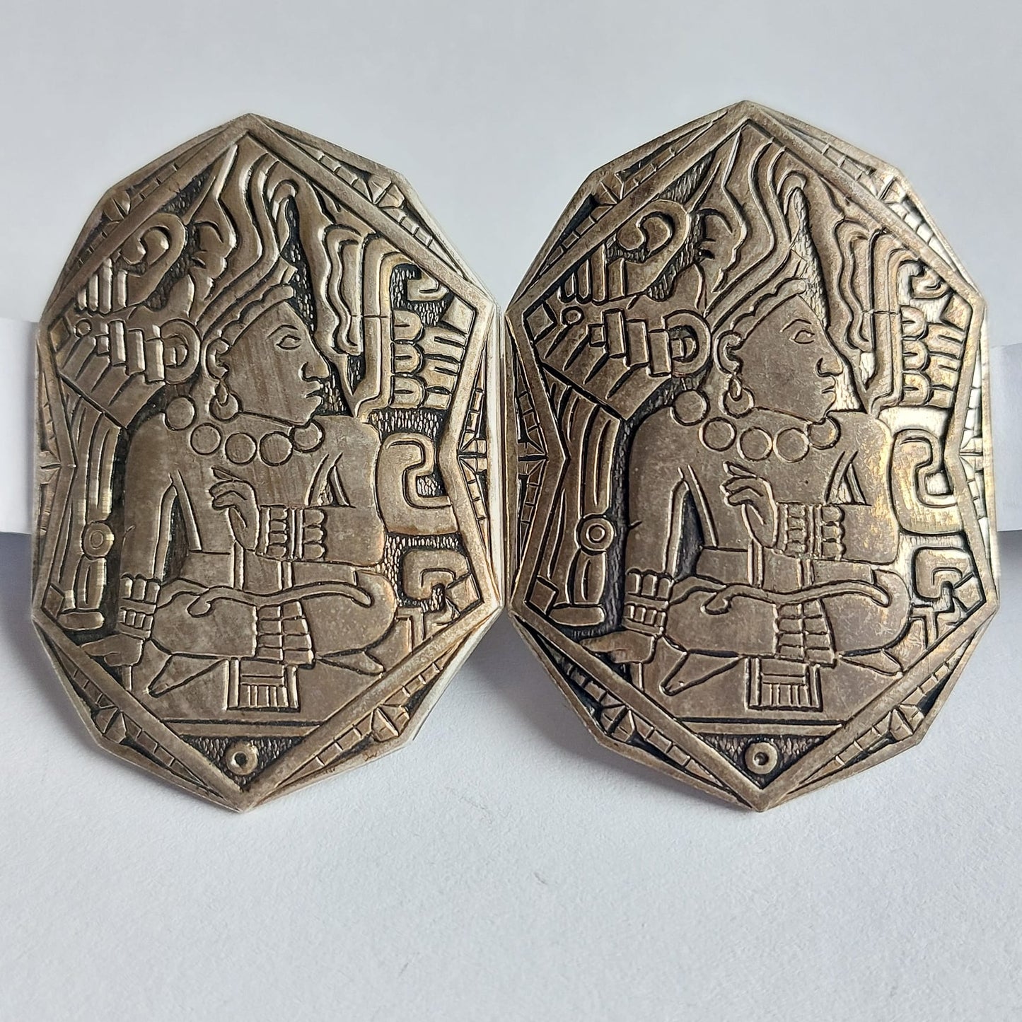 3720 Vintage Ohrclips 50x35mm
