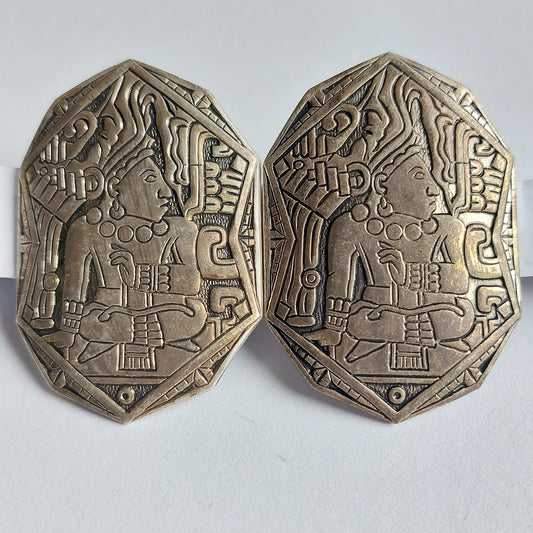 3720 Vintage Ohrclips 50x35mm