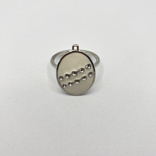 2524 Vintage leerer Schalhalter zum Befüllen mit Swarovski Kristallen 30mm