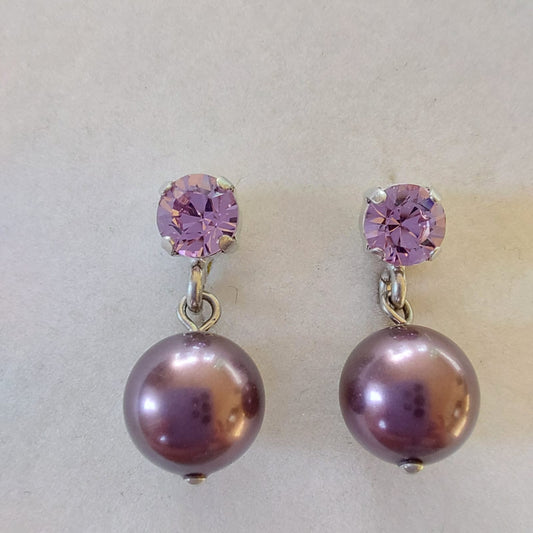 3790 Vintage Earring mit Swarovski Crystals