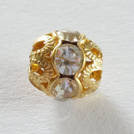5129 Vintage Perle Zwischenteil Mit Swarovski Kristallen 11mm