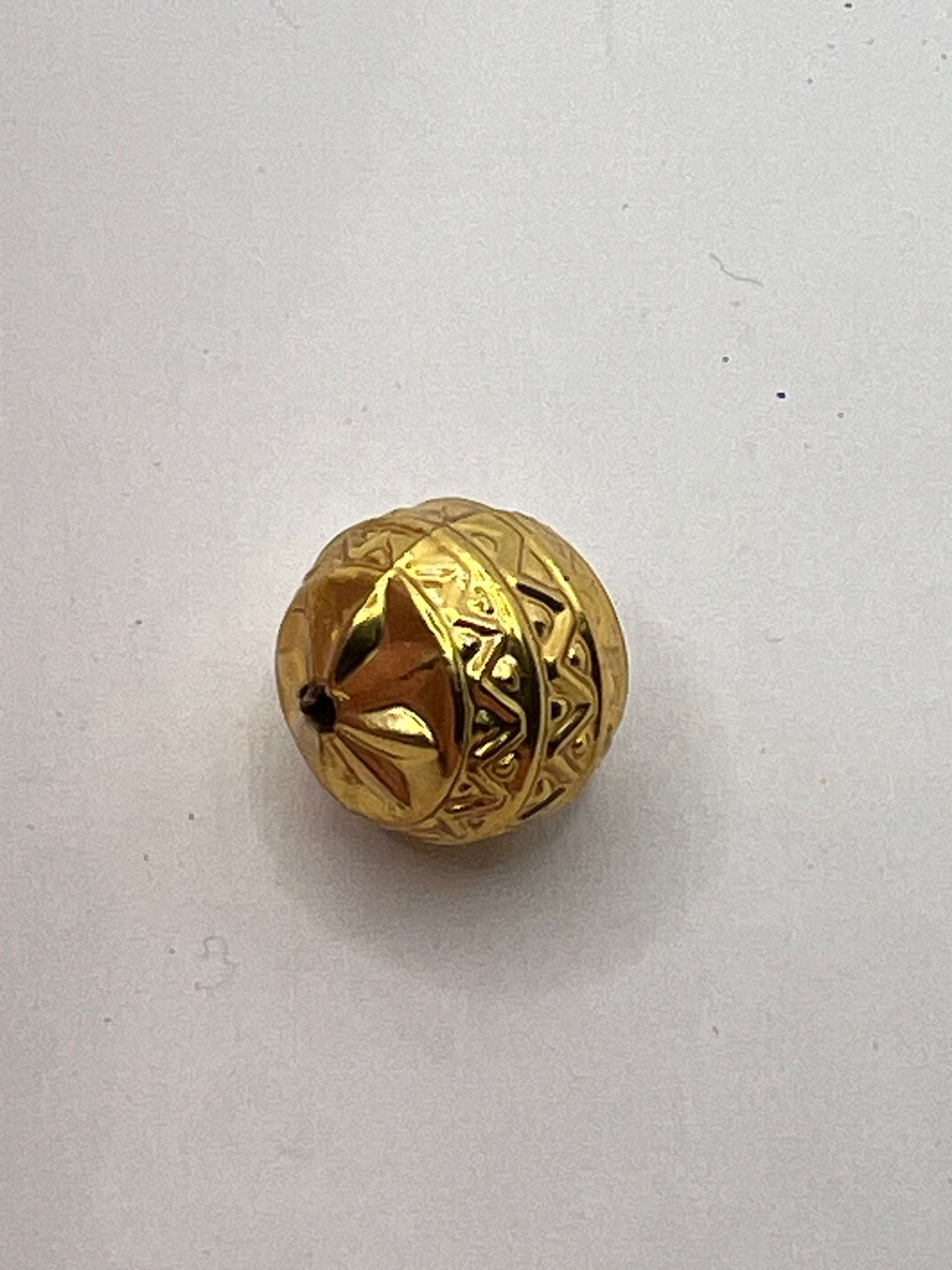 59491 Vintage Plated Perle 14mm