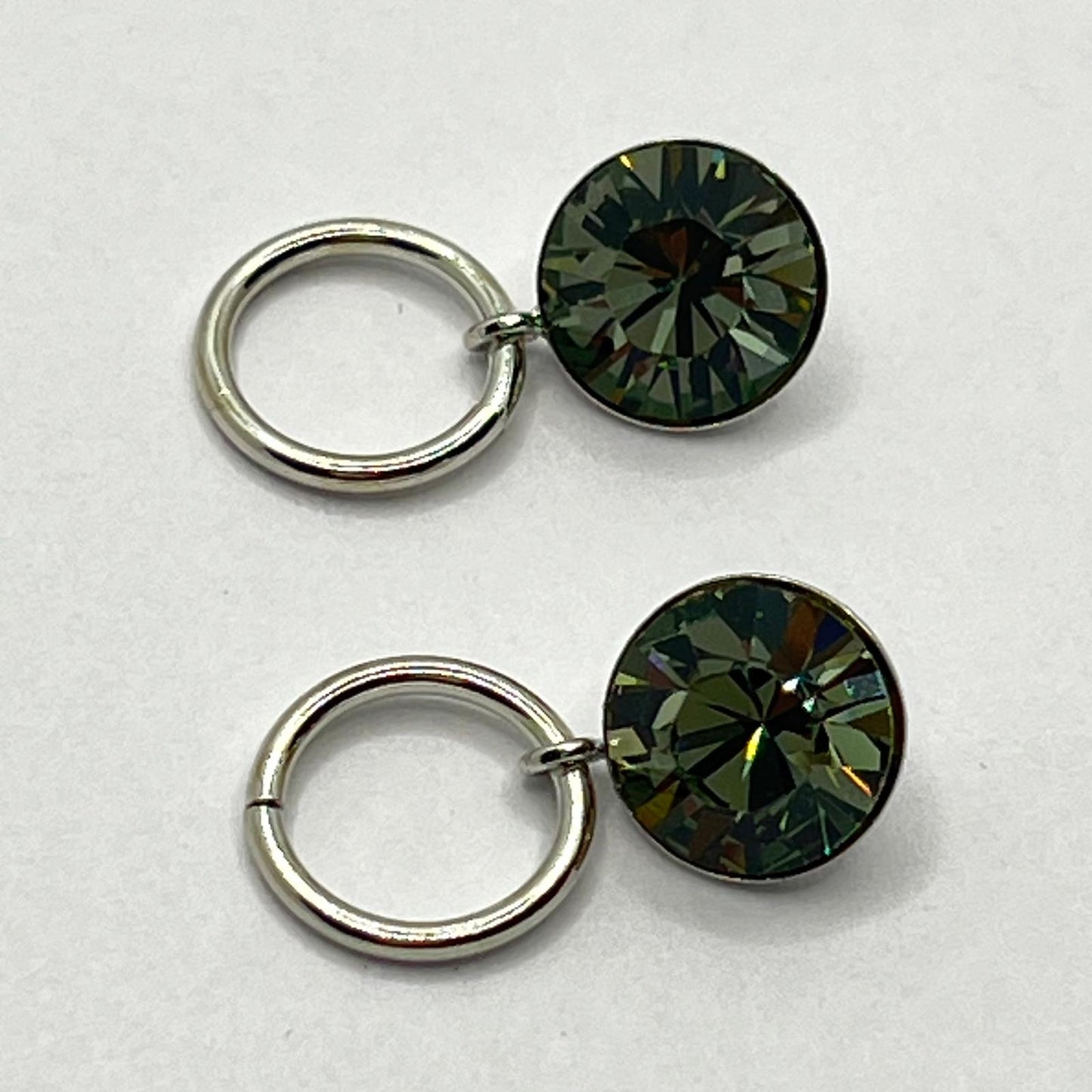 1143 Vintage Swarovski Kristallen Hängender Anhänger 8mm