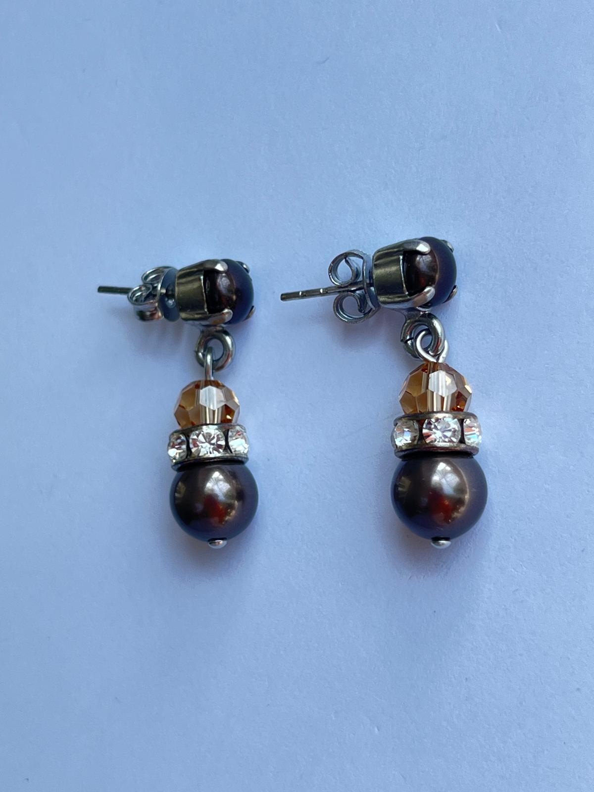 3070 Vintage Swarovski Kristallen Ohrhänger 26mm