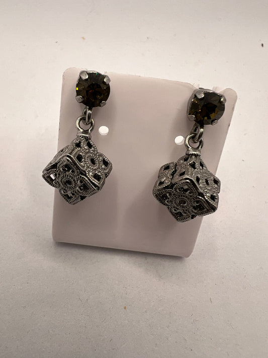 30603 Vintage Swarovski Kristallen Ohrhanger 8mm