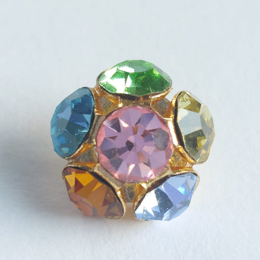 4037 Knopfe mit Swarovski Kristallen 16,8mm