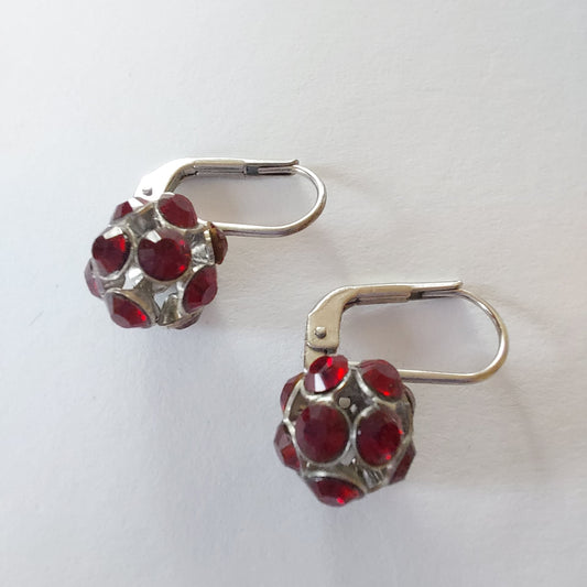 3747 Vintage Earring mit Swarovski Crystals