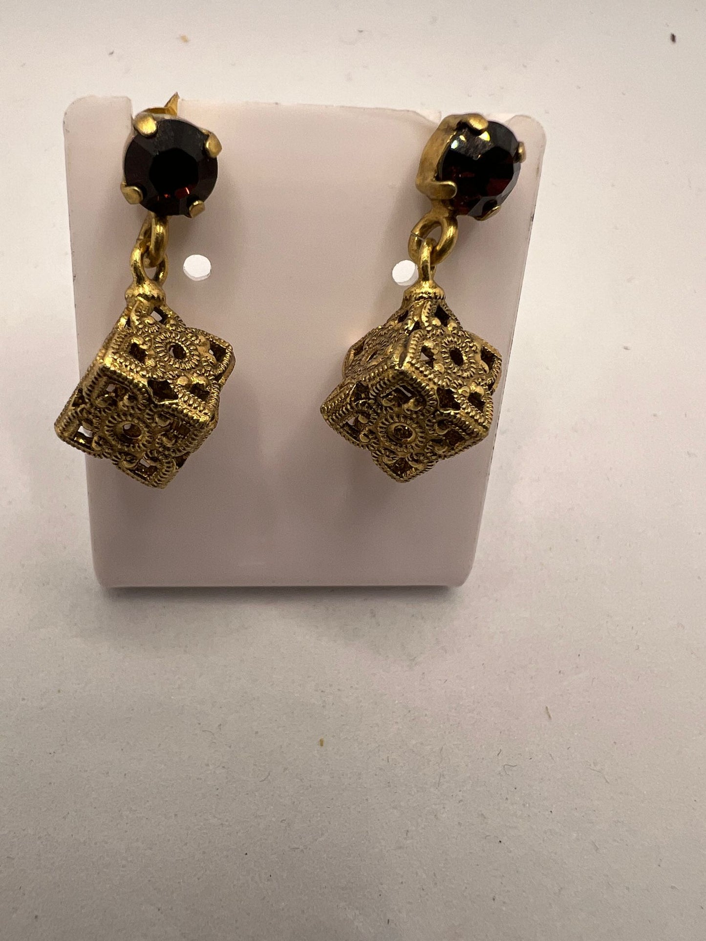 30604 Vintage Swarovski Kristallen Ohrhanger 8mm