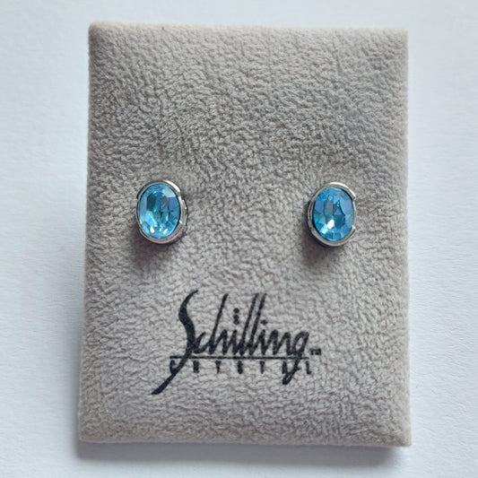 Original Vintage Schilling Ohrringe 8mm