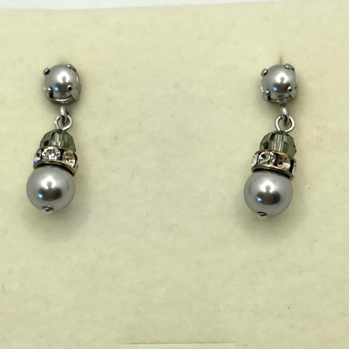 30631 Vintage Swarovski Kristallen Ohrhanger 27mm